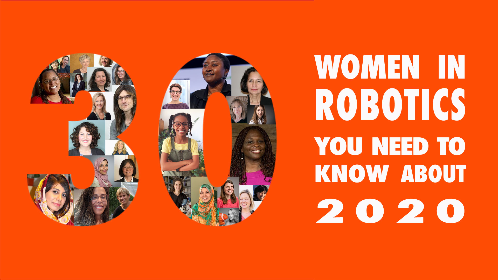 30 Women in Robotics you need to know about 2020