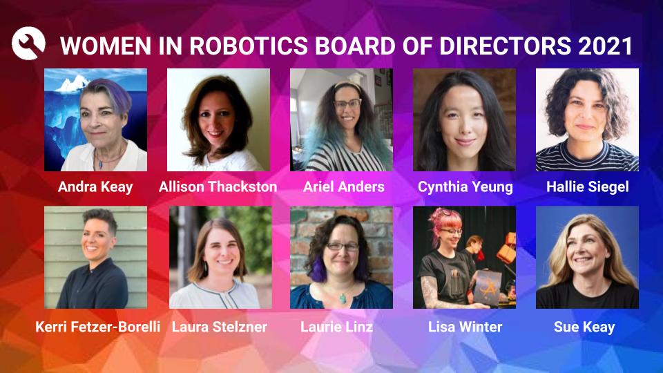 Women in Robotics Update: introducing our 2021 Board of Directors
