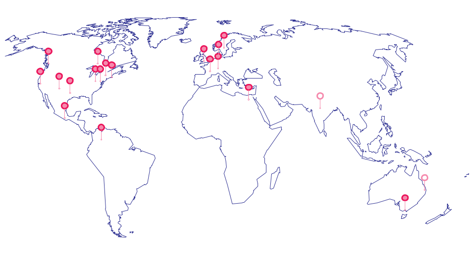 women in robotics chapter map